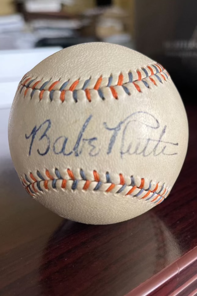 Babe Ruth Autographed Baseball